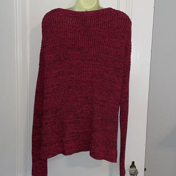 Victoria’s Secret red & black cotton slouchy sweater - Picture 6 of 10